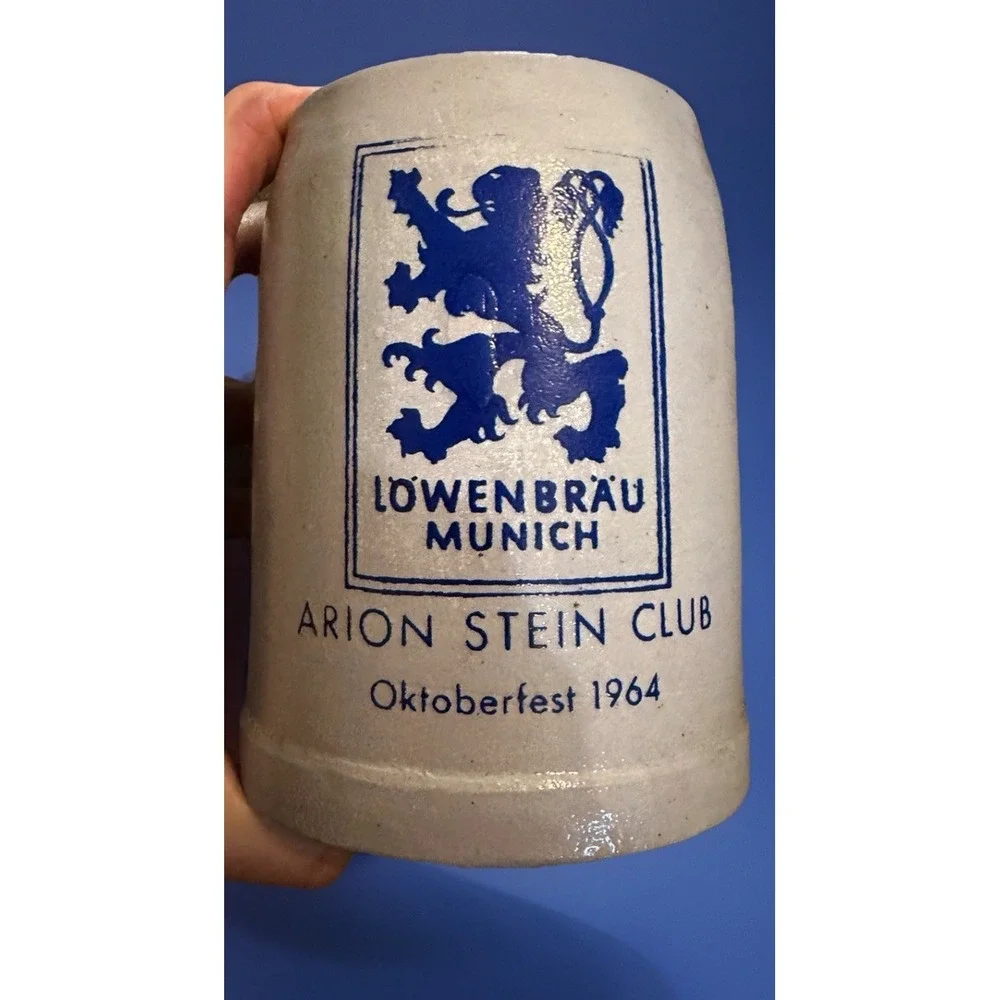 Vtg 1964Lowenbrau Munich Oktoberfest Beer Stein Made Germany For Arion SteinClub